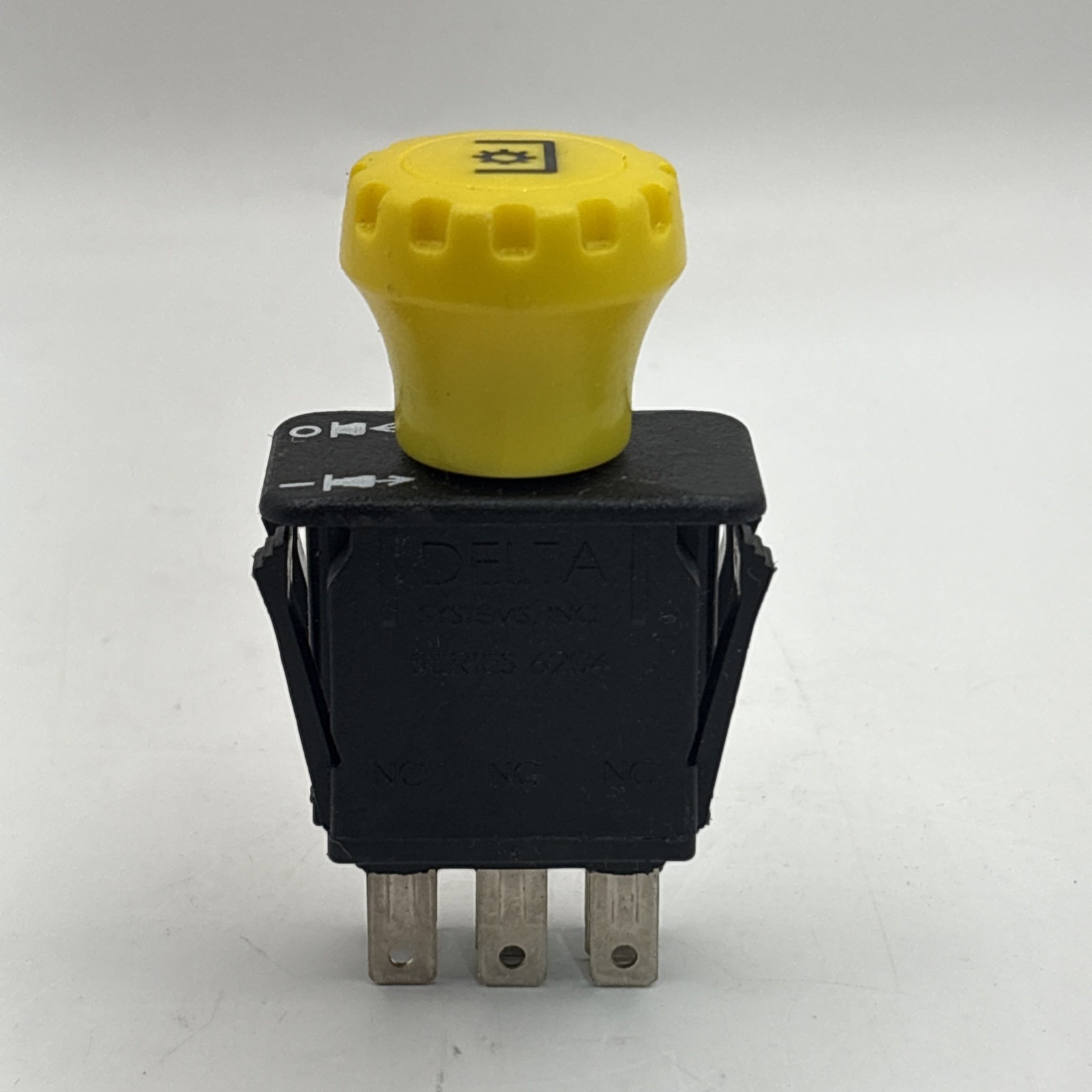 Delta Systems Series 6204 PTO Switch - 3-Terminal NC Push-Pull Control for Lawn Mowers