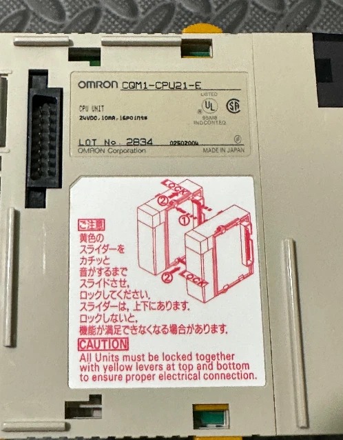 Omron CQM1-CPU21-E PLC Processor Unit 24VDC RS232 Sysmac Controller