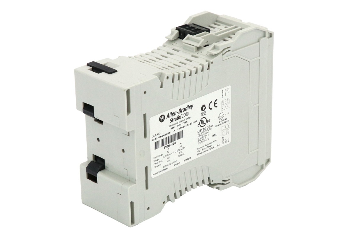 Allen-Bradley 1783-US06T01F Stratix 2000 Unmanaged Ethernet Switch, 6-Port, Industrial Network Switch
