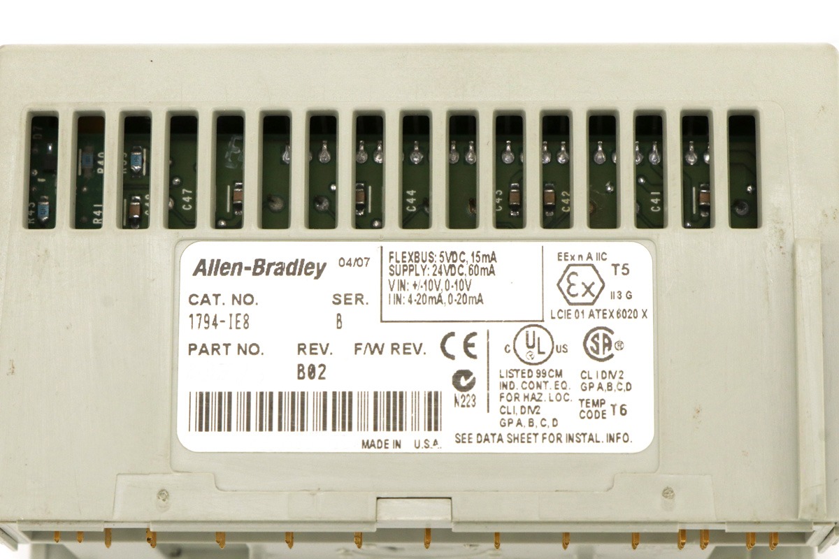 Allen-Bradley 1794-IE8 FLEX I/O Analog Input Module | 8 Channel High Accuracy Signal Monitoring Solution for Industrial Automation