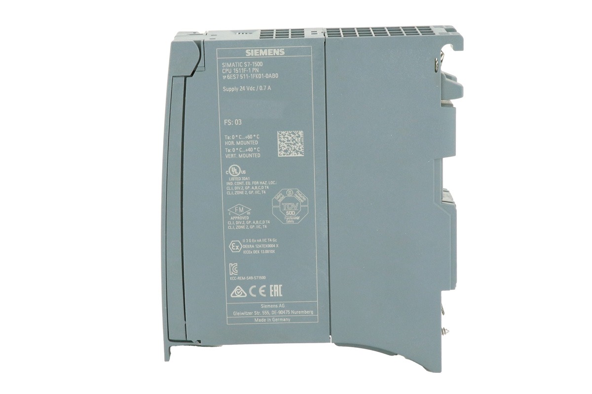 Siemens SIMATIC S7-1500 CPU 1511F-1 PN – Fail-Safe PLC for Advanced Industrial Safety and Automation