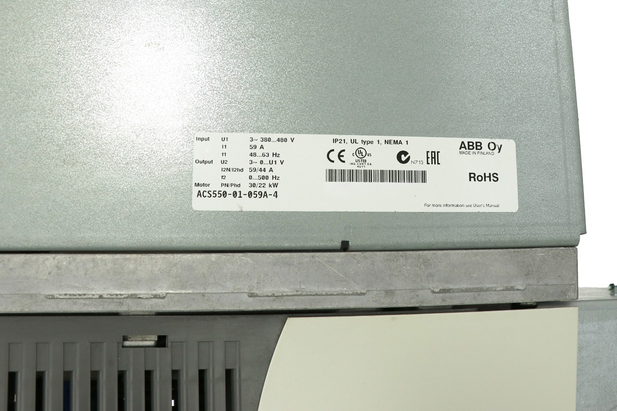 ABB ACS550-01-059A-4 AC Drive – High Performance 3-Phase Frequency Converter for Industrial Motor Control