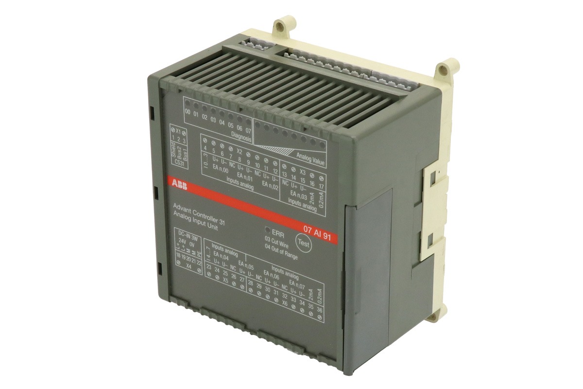 ABB GJR5251600R0202 (07AI91) Analog Input/Output Module – High Precision 8-Channel AC31 Industrial Automation Interface
