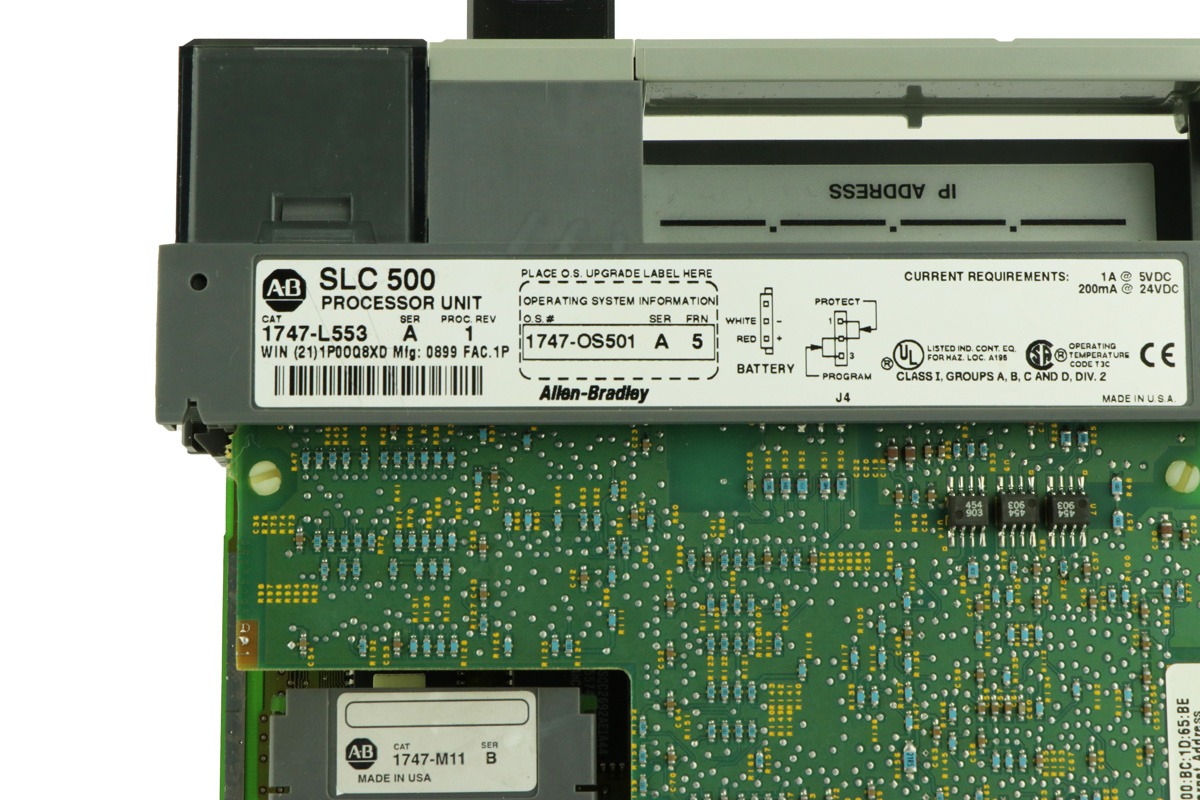Allen-Bradley 1747-L553 SLC 5/05 Processor | 64K Memory Ethernet PLC Controller Module