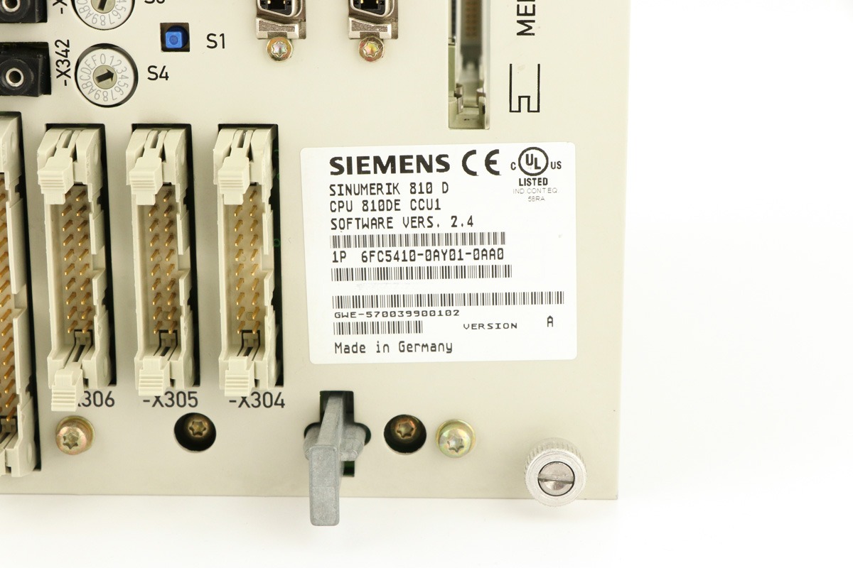 Siemens 6FC5410-0AY01-0AA0 SINUMERIK 810D CCU1 Control Module – Advanced CNC Controller Solution for High Precision Machine Tools