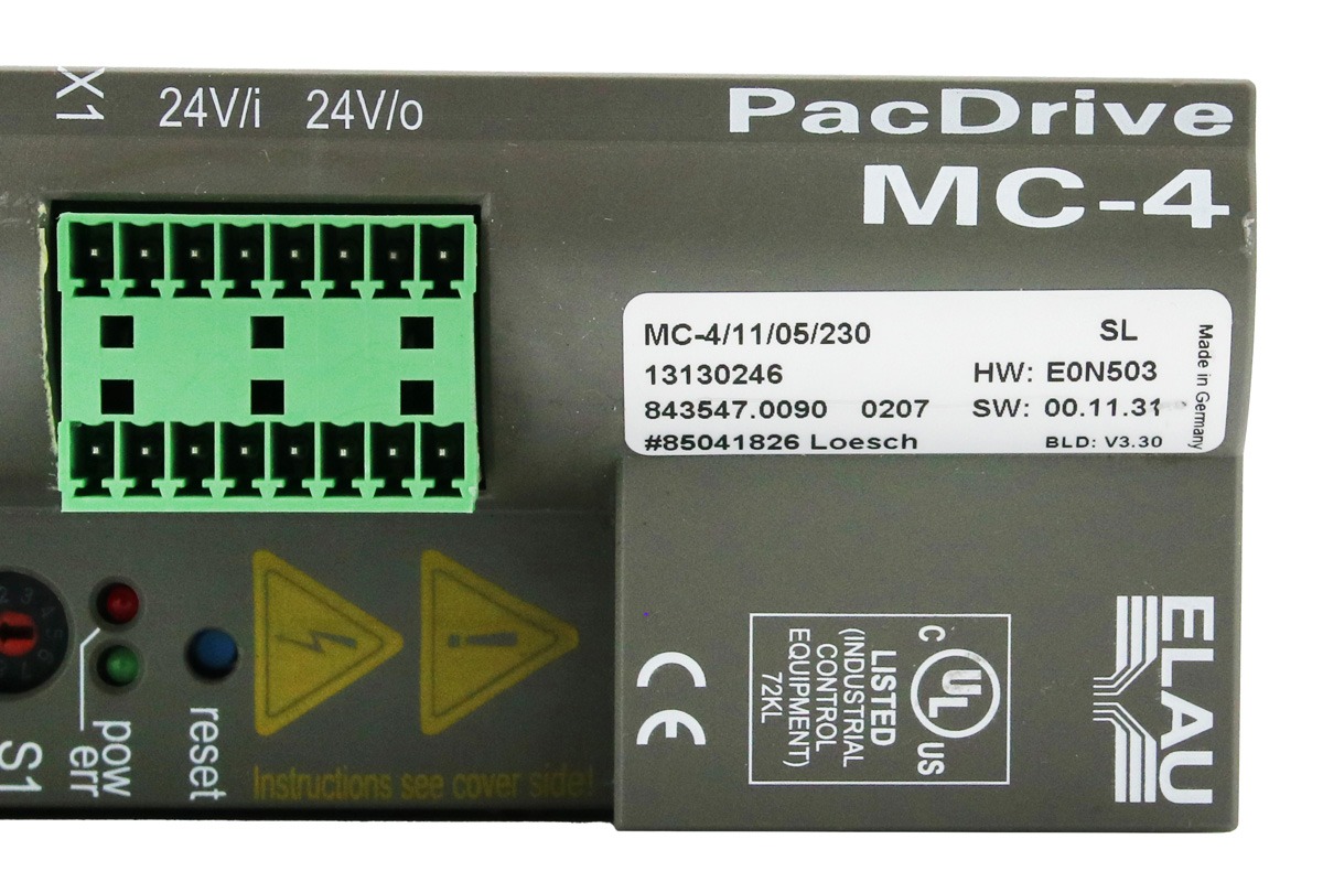 Schneider Electric MC-4/11/05/230 | ELAU PACDRIVE Servo Drive 5A 380–480VAC 3-Phase Industrial Motion Control Unit