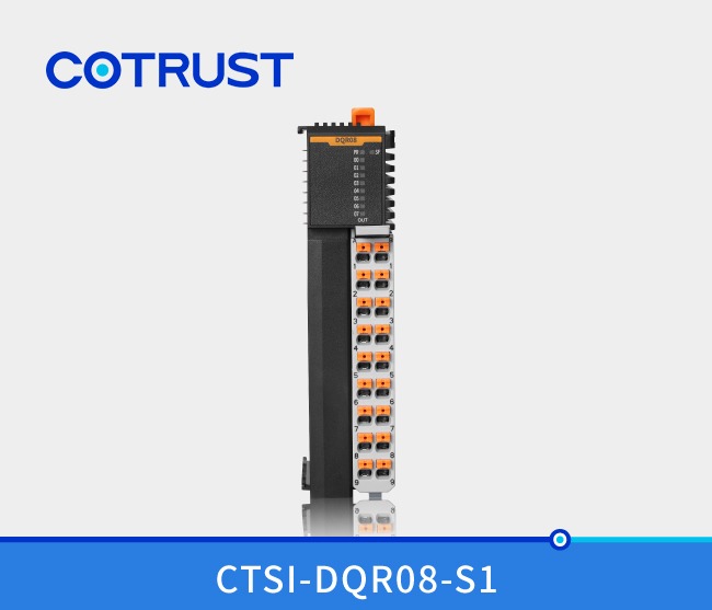 Simple Series Digital Output Module: CTSI-DQR08-S1 | Compact 8-Channel Industrial Relay Output PLC Module