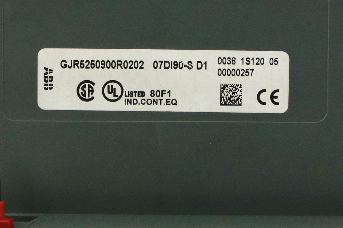 ABB GJR5250900R0202 07DI90-S Digital Input Module | Safety Digital Input Module for AC31 Automation Systems