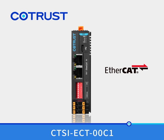 Simple Series EtherCAT Communication Coupler Module: CTSI-ECT-00C1 – High-Speed Industrial Network Integration Solution