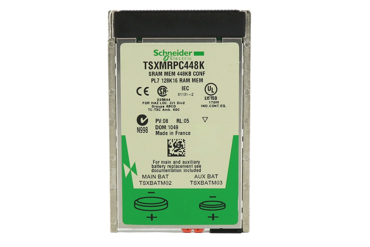 Schneider Electric TSXMRPC448K Configurable SRAM Memory Extension for Modicon Premium Processors