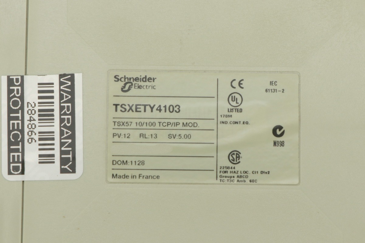 Schneider Electric TSXETY4103 Ethernet Communication Module | Modicon Premium