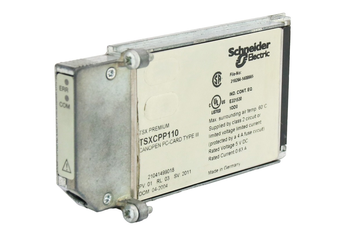 Schneider Electric TSXCPP110 CANopen Bus Master PCMCIA Card