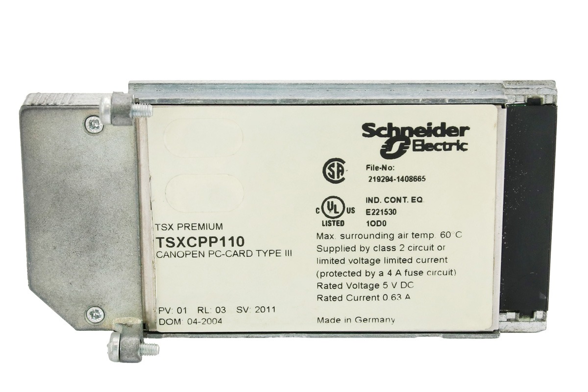 Schneider Electric TSXCPP110 CANopen Bus Master PCMCIA Card