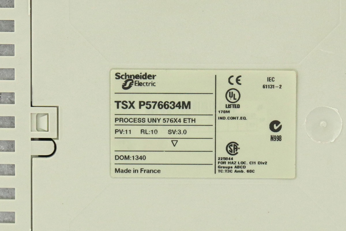 Schneider Electric TSXP576634M Modicon Premium Unity Processor with Integrated Ethernet and Fipio