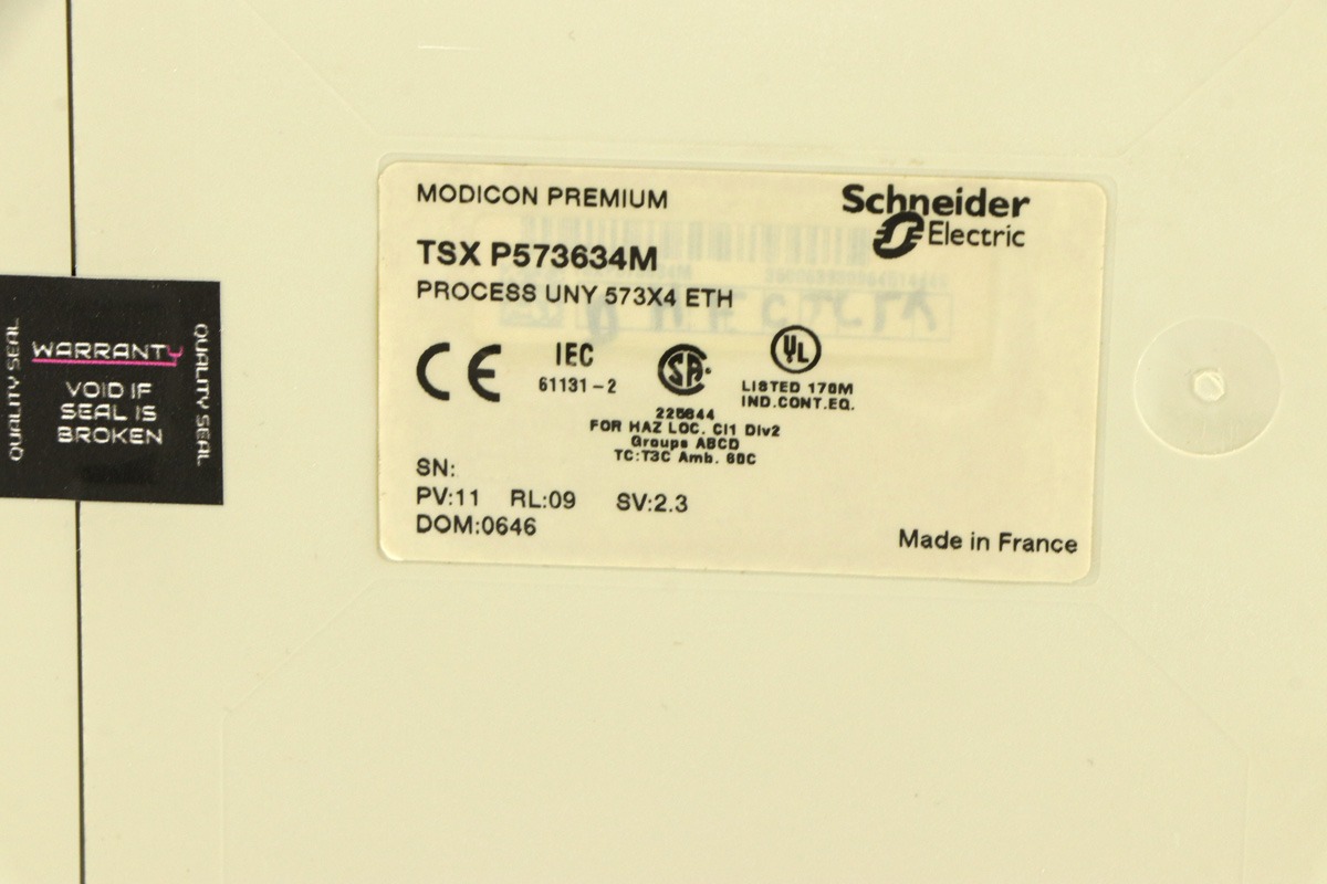 Schneider Electric TSXP573634M Unity Processor | Modicon Premium PLC