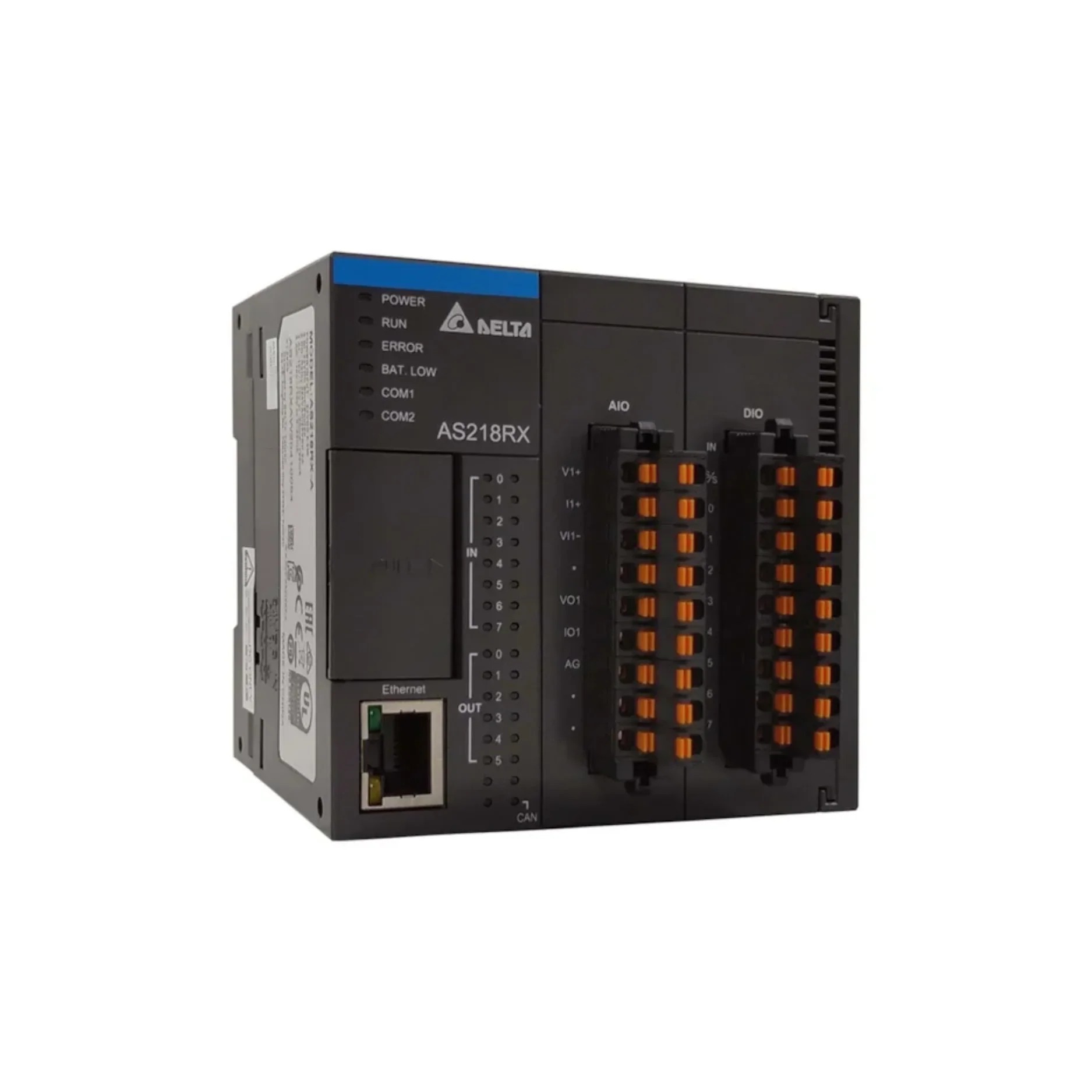 Delta AS218RX-A AS Series Compact Modular PLC CPU Controller