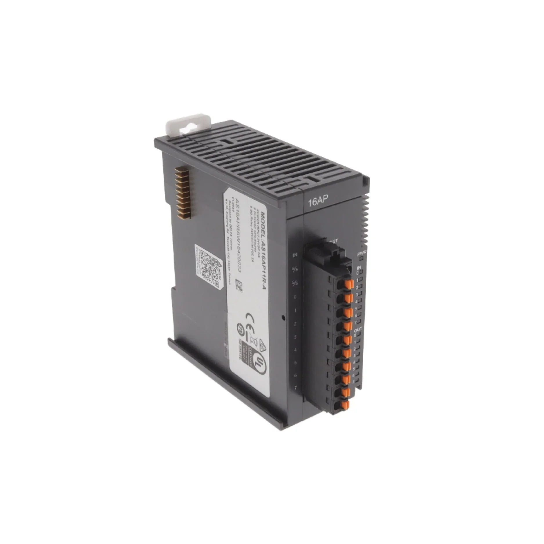Delta AS16AP11R-A 8DI 8Relay Digital I/O Module