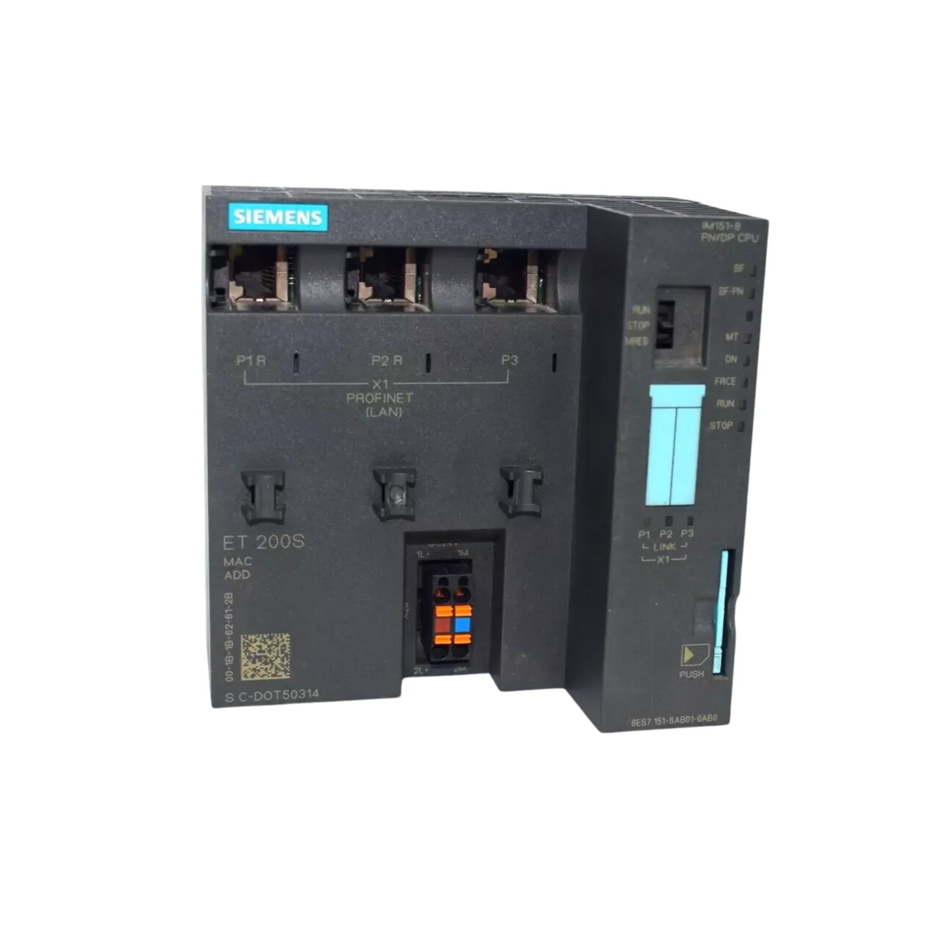 Siemens 6ES7151-8AB01-0AB0 SIMATIC ET 200S IM151-8 PN/DP CPU